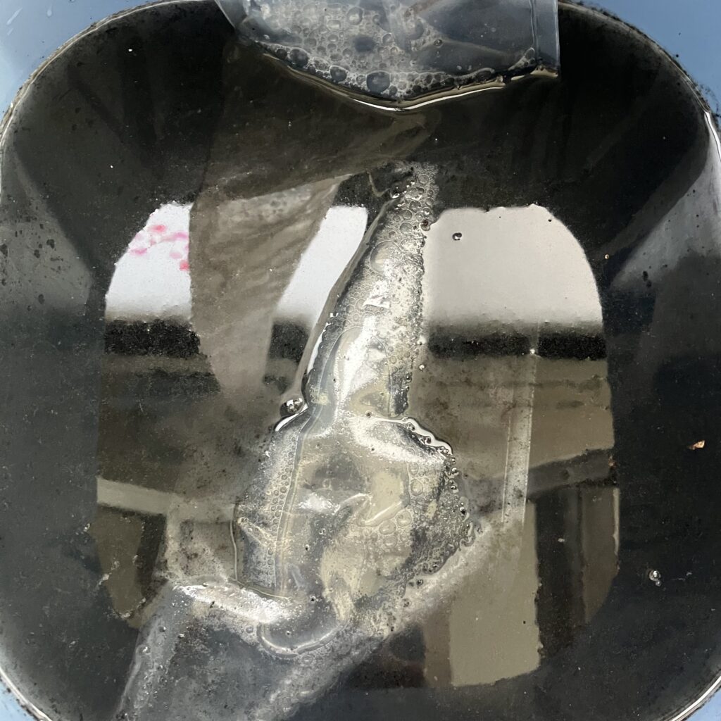 【バケツの汚水】内部にこれだけの汚れが…！
