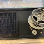 分解洗浄した換気扇